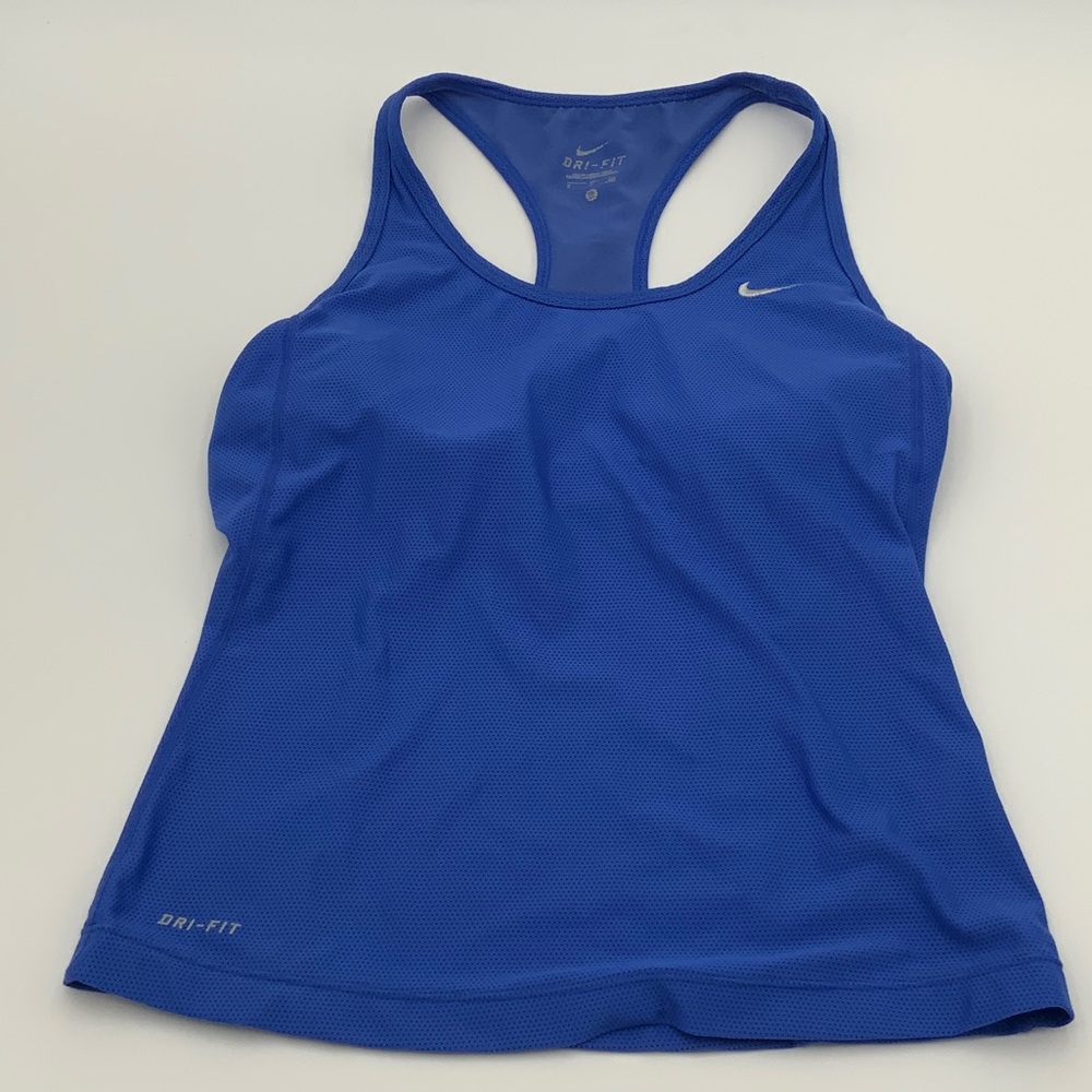 TWO Nike Dri-FIT Racerback Tanks - Royal Blue & Plum - Picture 6 of 9